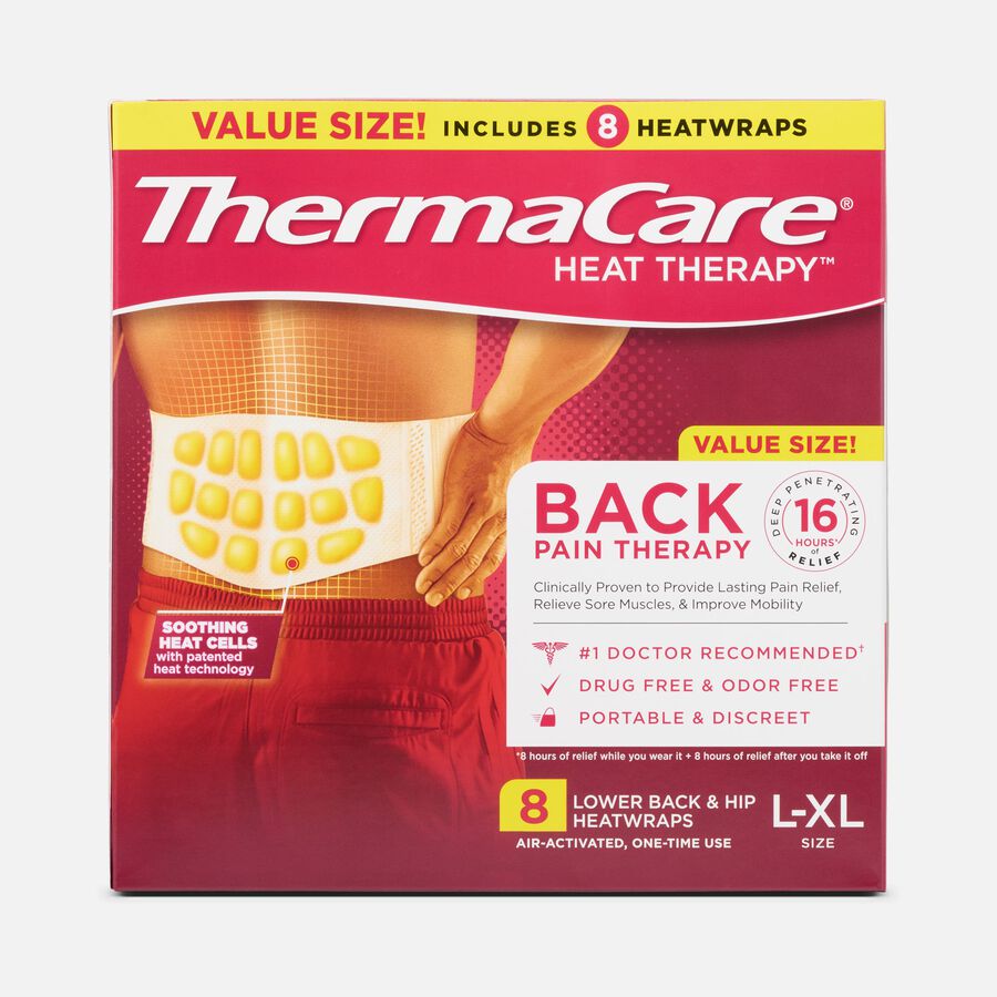 ThermaCare Heatwraps, Lower Back and Hips, L/XL, 8 ct., , large image number 0