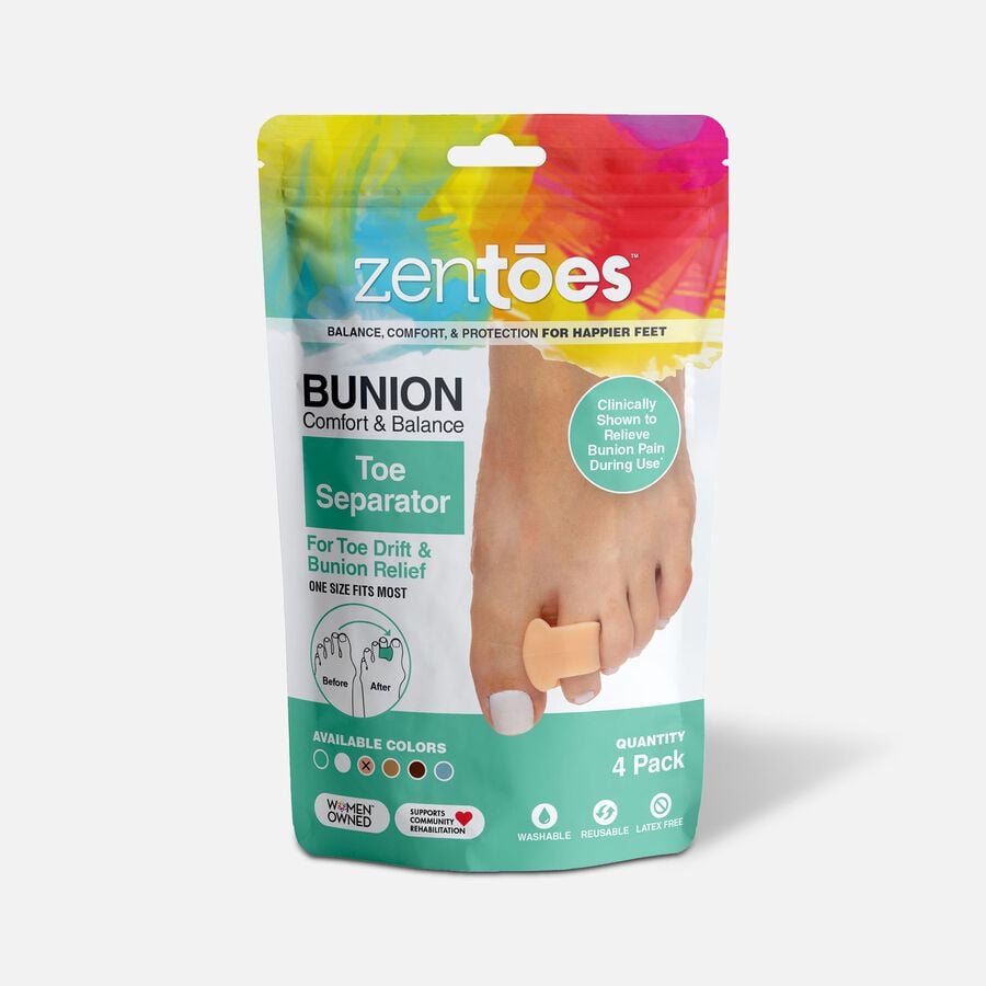 ZenToes Single Loop Toe Spacer for Bunions - 4-Pack, , large image number 2