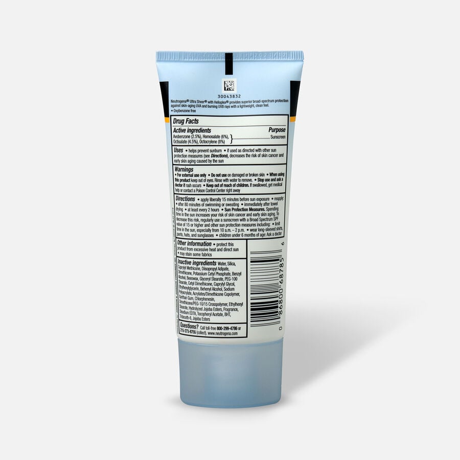 Neutrogena Ultra Sheer Dry-Touch Sunscreen SPF 30, 3 oz., , large image number 1