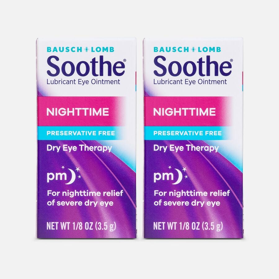 Bausch + Lomb Soothe® Lubricant Eye Ointment Nighttime, .125 oz. (2-Pack), , large image number 0