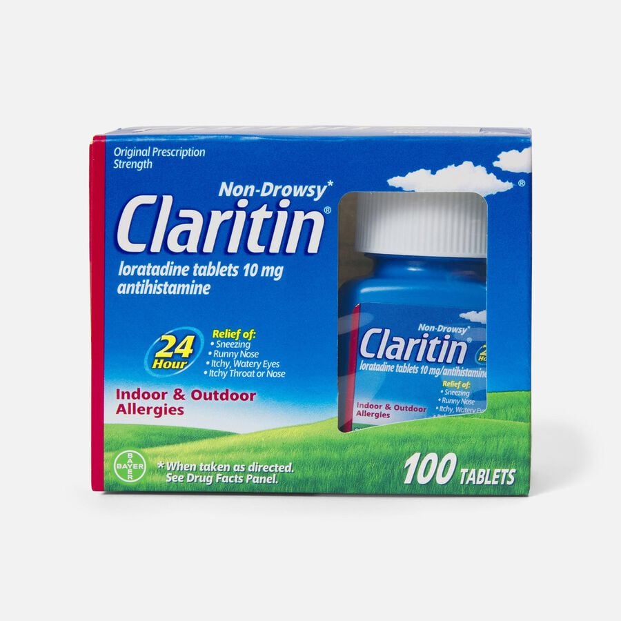 FSA Eligible Claritin 24 Hour Allergy Medicine, NonDrowsy Prescription Strength Allergy Relief