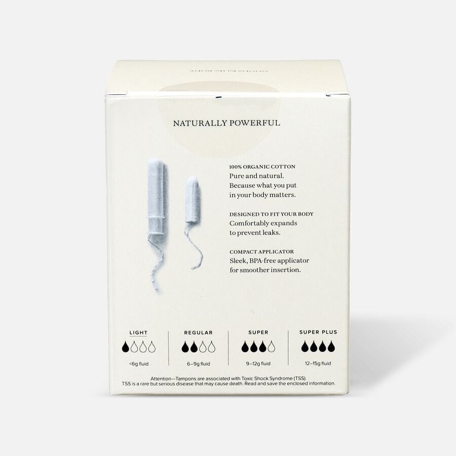 Cora Organic Cotton Applicator Tampons, 16 ct