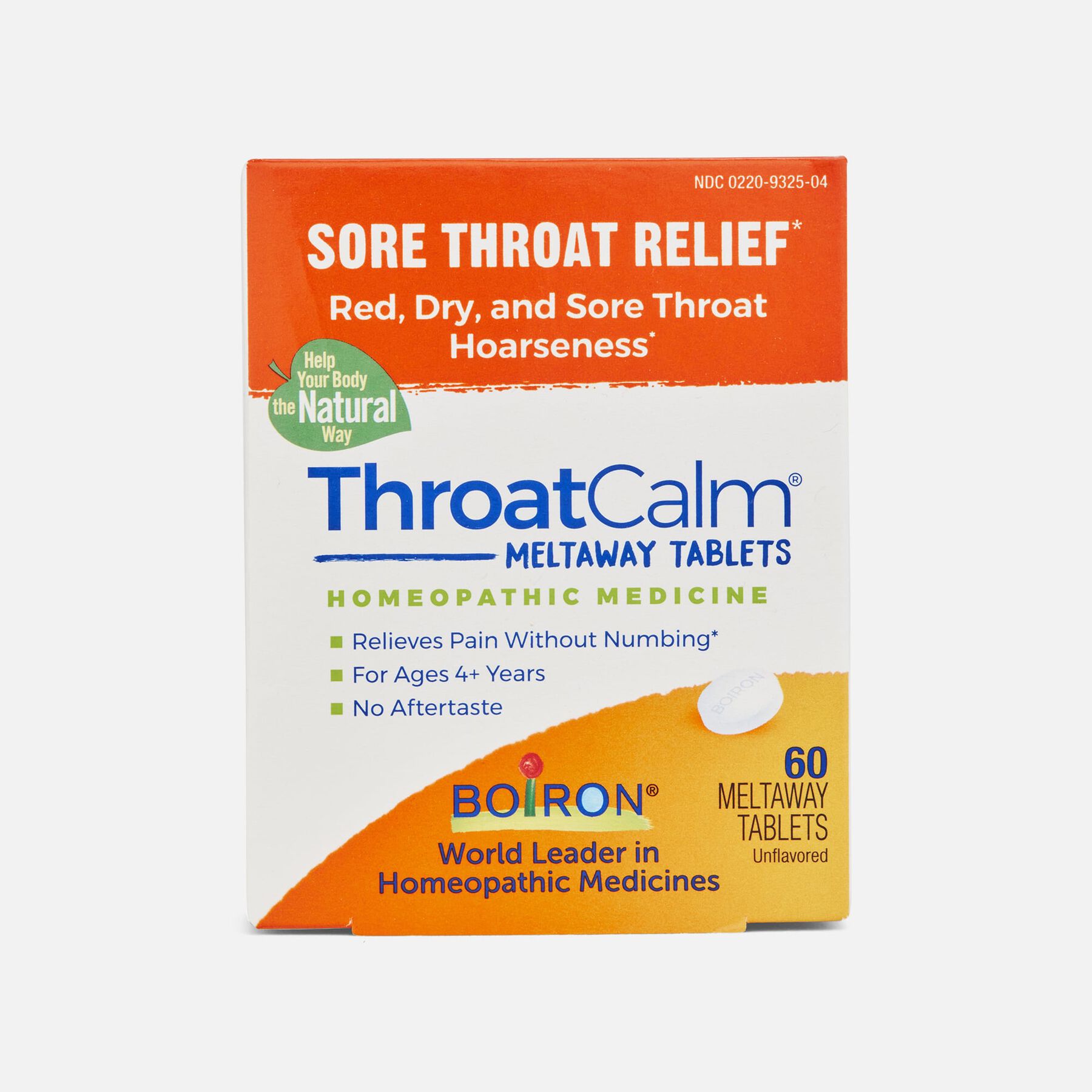 FSA Eligible Boiron ThroatCalm Sore Throat Relief Tablets 60 Ct FSA FSA Eligible Boiron ThroatCalm Sore Throat Relief Tablets 60 Ct FSA