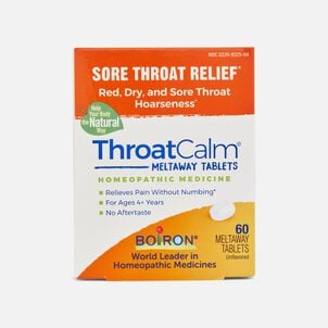 Boiron ThroatCalm Sore Throat Relief Tablets, 60 ct.