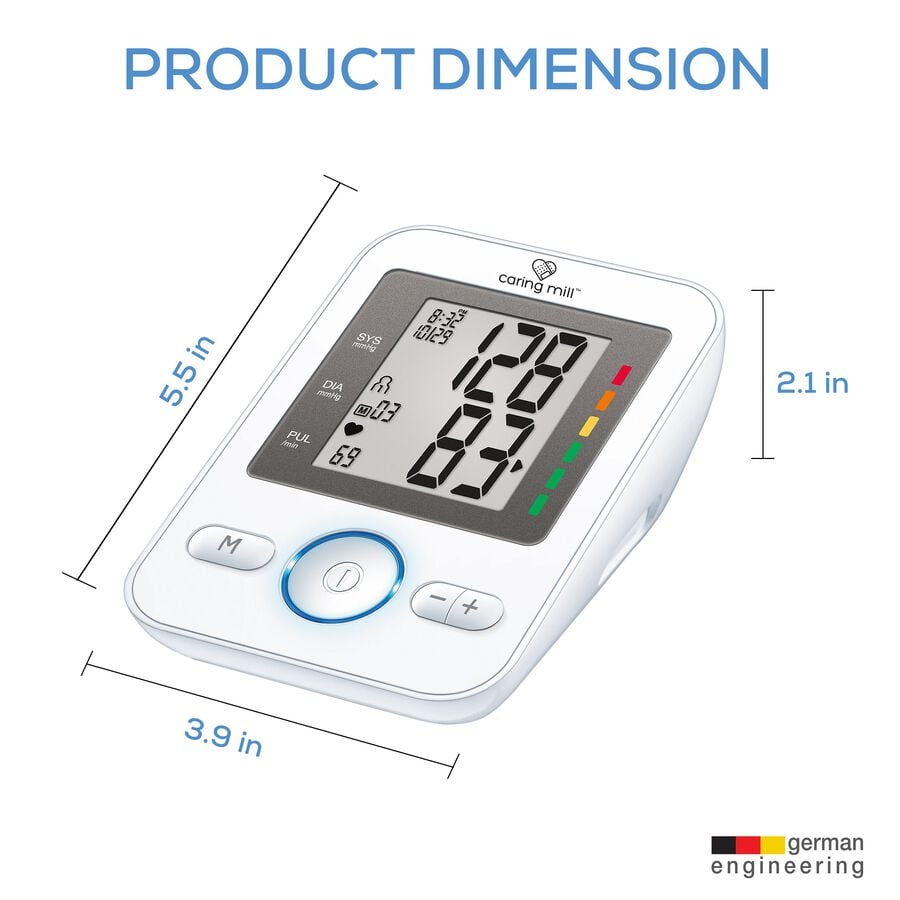 Caring Mill&trade; Upper Arm Digital Blood Pressure Monitor with Adjustable Cuff, , large image number 1