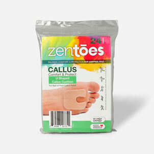ZenToes U-Shaped Felt Callus Pads - 24-Pack