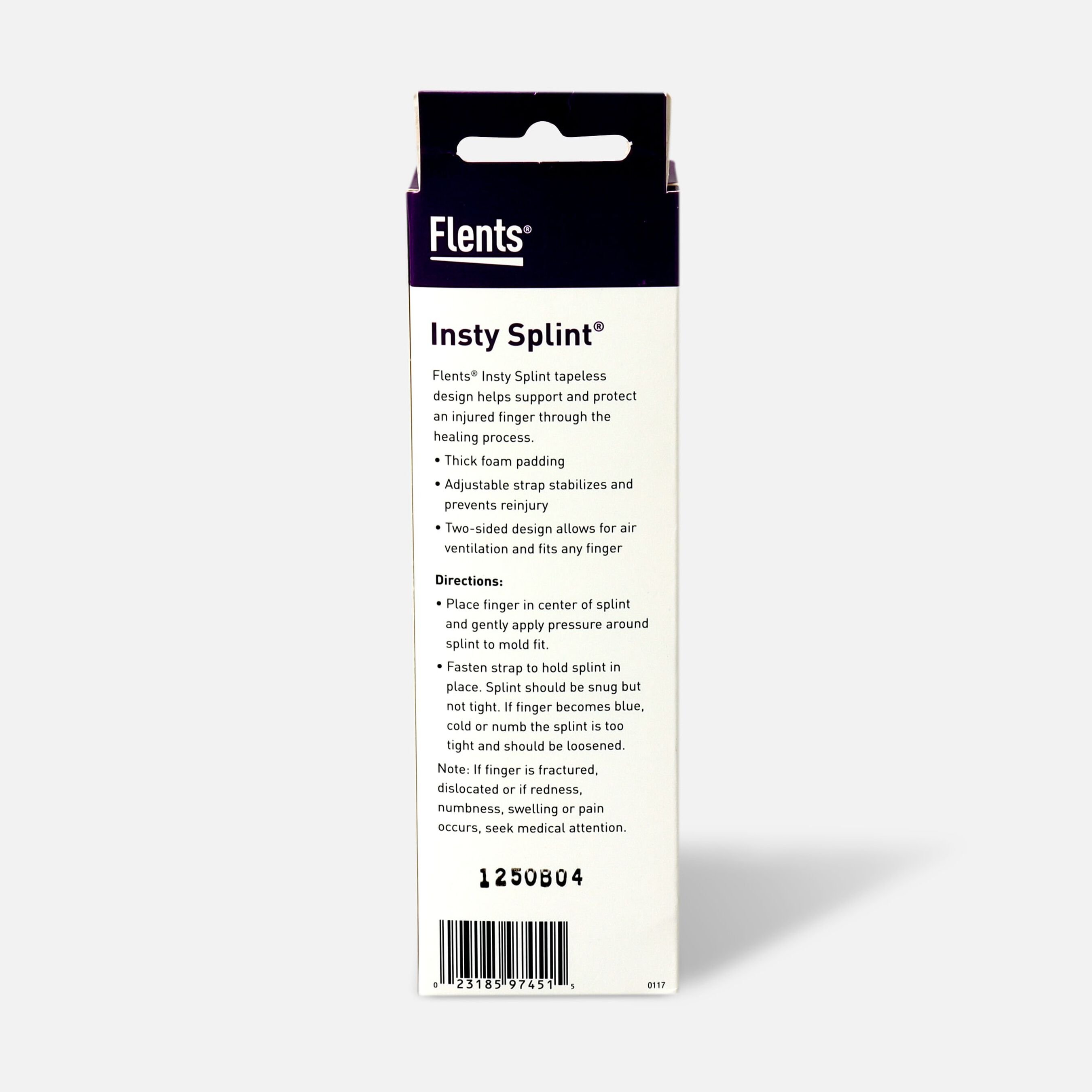 FSA Eligible Flents Insty Splint Finger Split, TwoSided, 2 splints