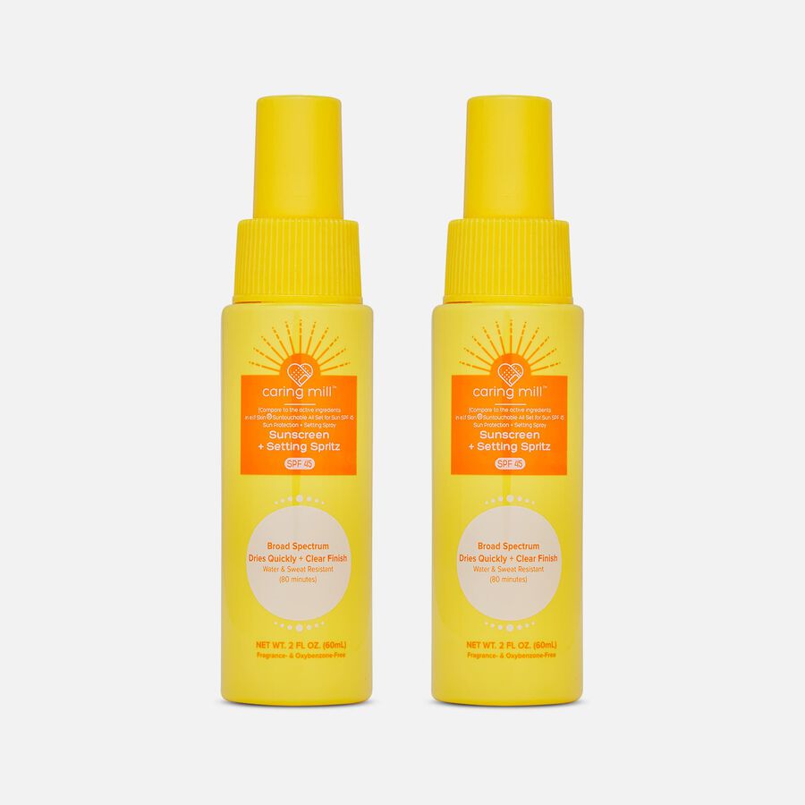 Caring Mill™ Sunscreen Setting Spritz, SPF 45, 2 oz. (2-Pack), , large image number 0