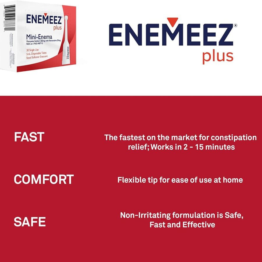 ENEMEEZ&reg; Plus Mini-Enema Docusate Sodium 283 mg, 30 ct., , large image number 2