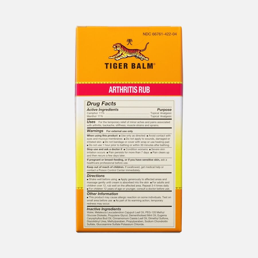 Tiger Balm Arthritis Rub, 4 fl oz., , large image number 2