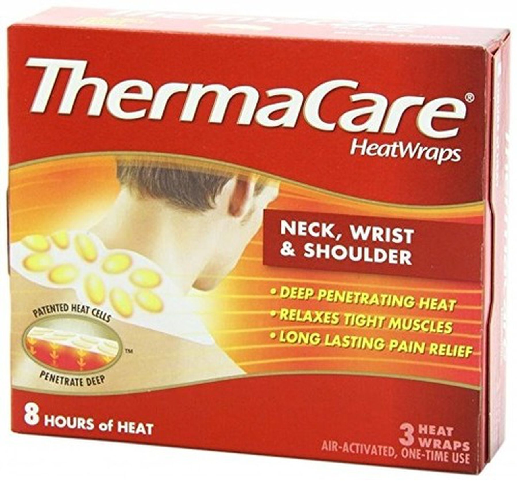 Thermacare Air Activated Heat Wraps, Neck, Wrist and Shoulder (Box of 3)