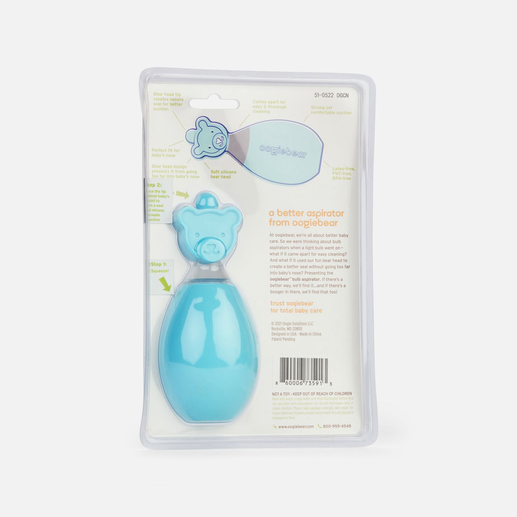 FSA Eligible Oogiebear Baby Nasal Aspirator Blue FSA Store