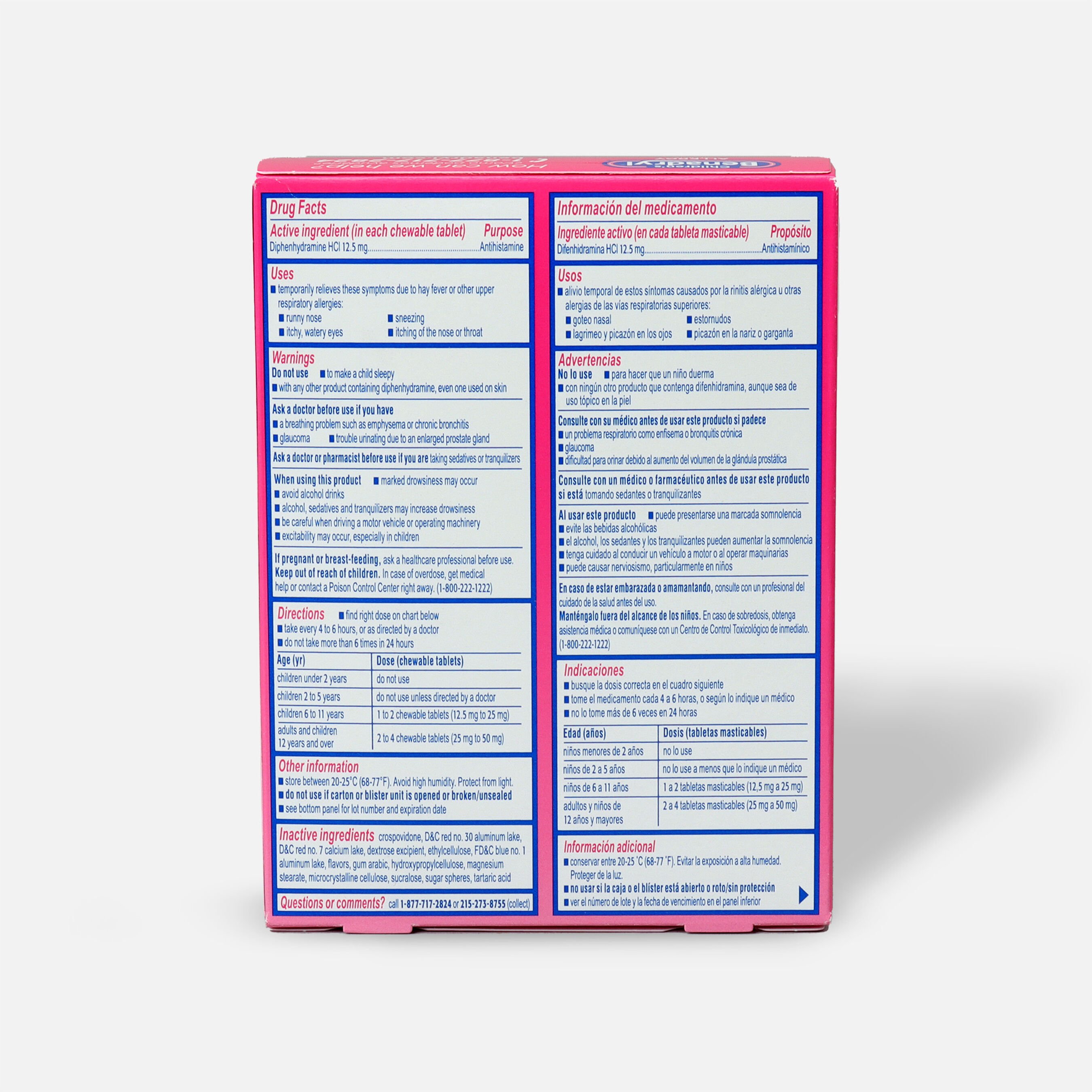 Children's Benadryl Chewable Tablets, Grape Flavored, 20 ct