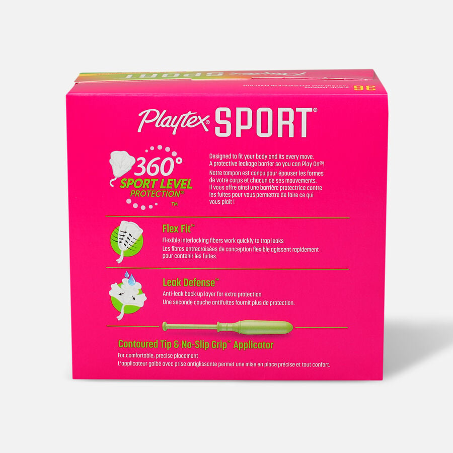Playtex Sport Multipack Tampons, Unscented, 36 ct. (Reg/Super), , large image number 1