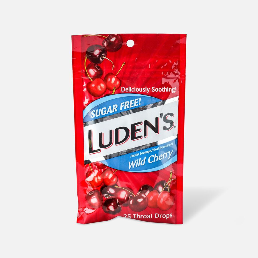 FSA Eligible Luden's Wild Cherry Sugar Free Throat Drops, 25 ct.