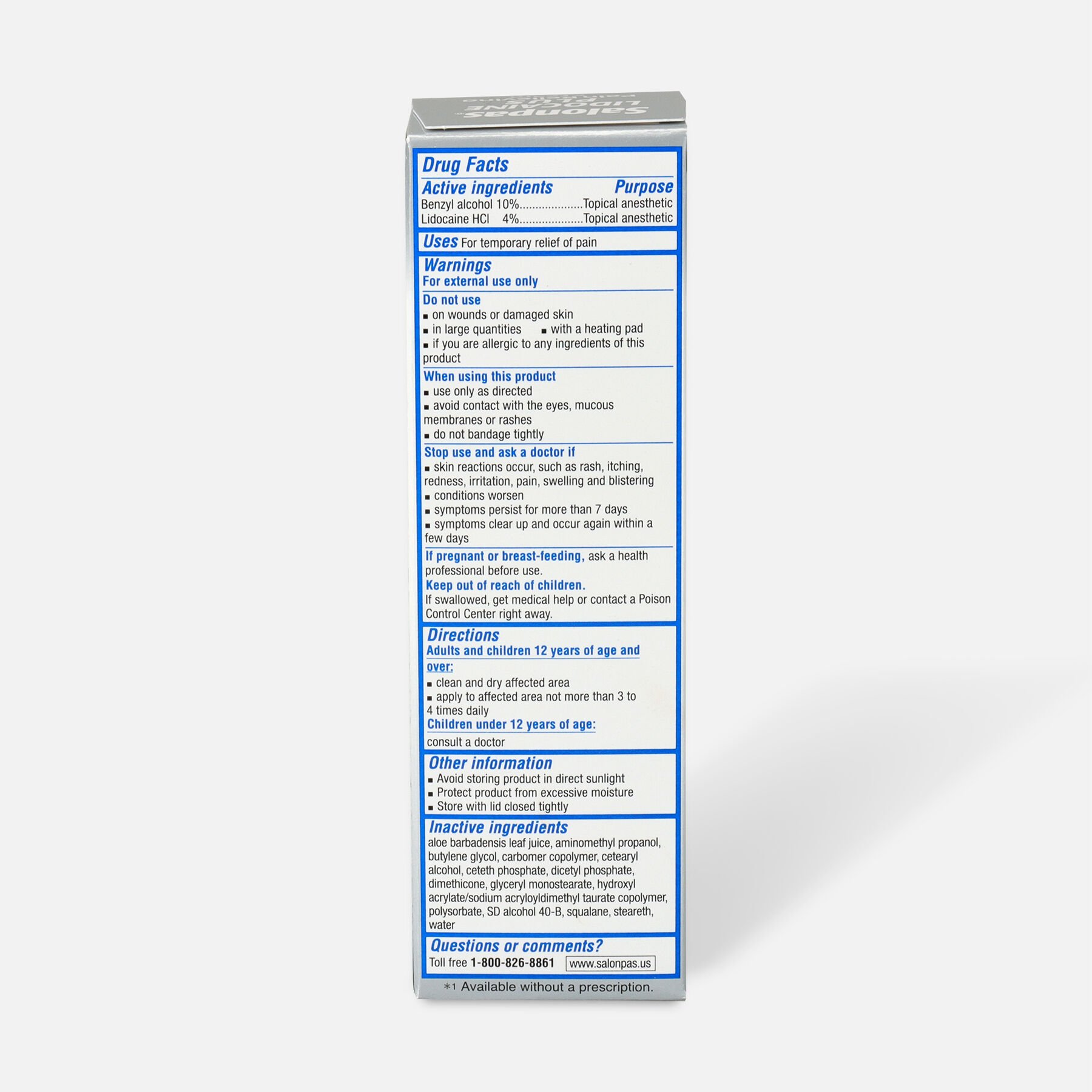 FSA Eligible Salonpas Lidocaine Plus Cream, 3 oz. FSA Store