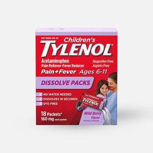Tylenol Children's Pain and Fever Powder Packs, Berry Flavor