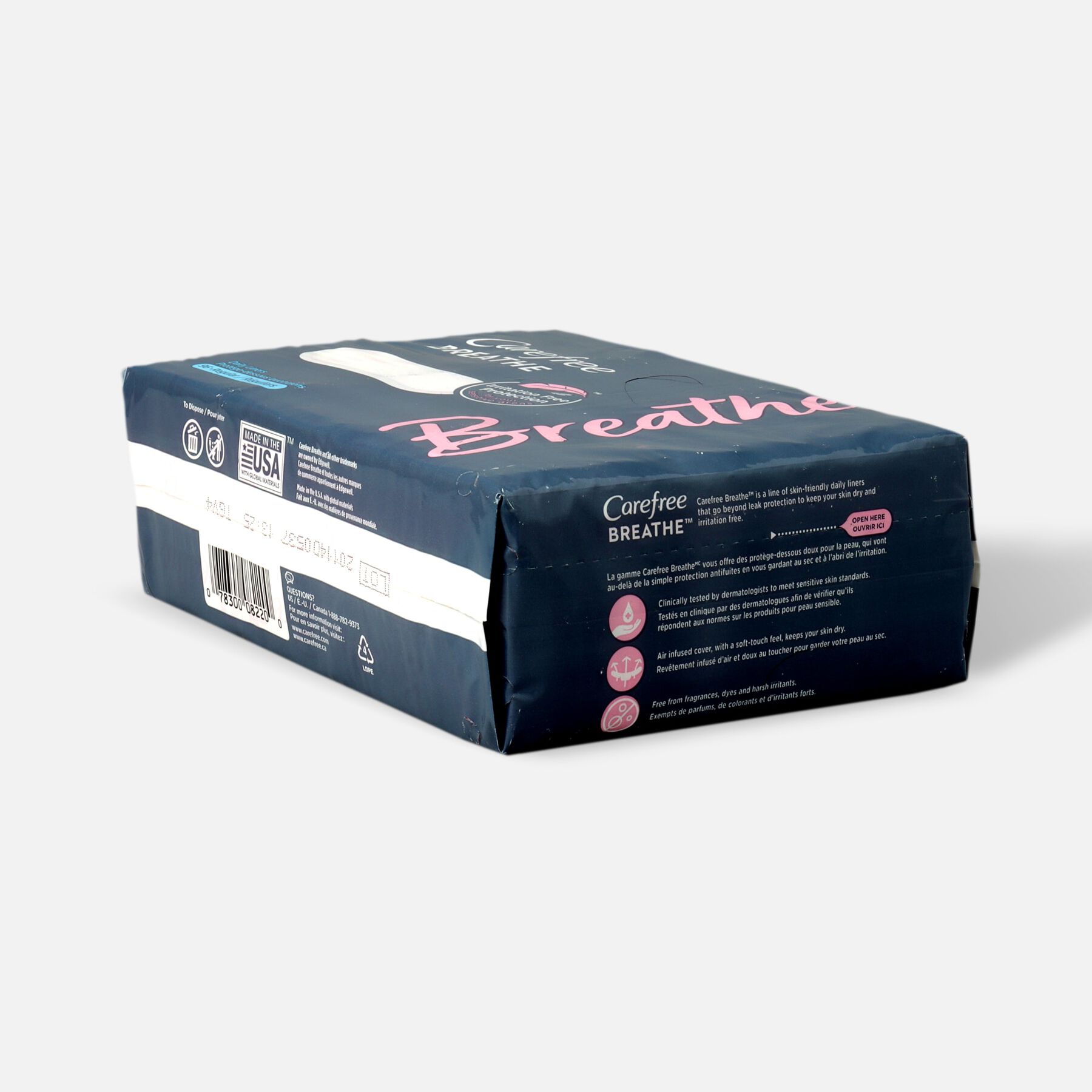 Carefree Breathe Wrapped Liners