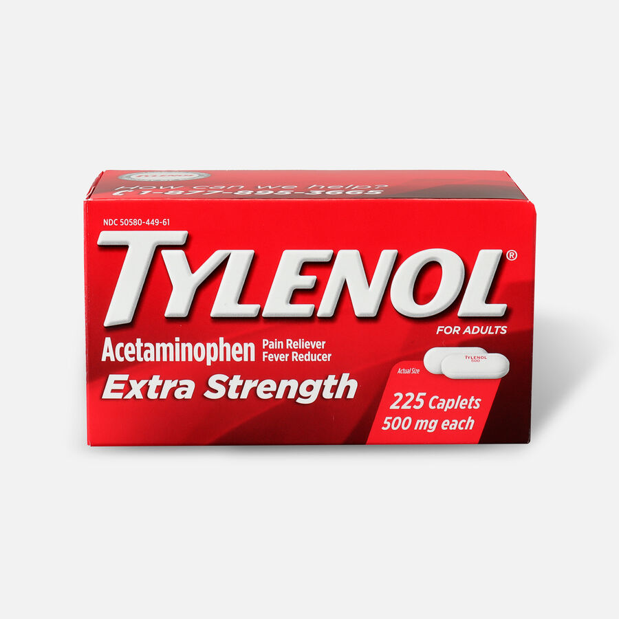 Tylenol Extra Strength Caplets, 225 ct., , large image number 0