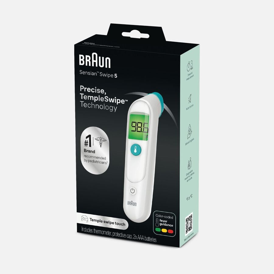 Braun Sensian™ Swipe 5 Forehead Thermometer, , large image number 0