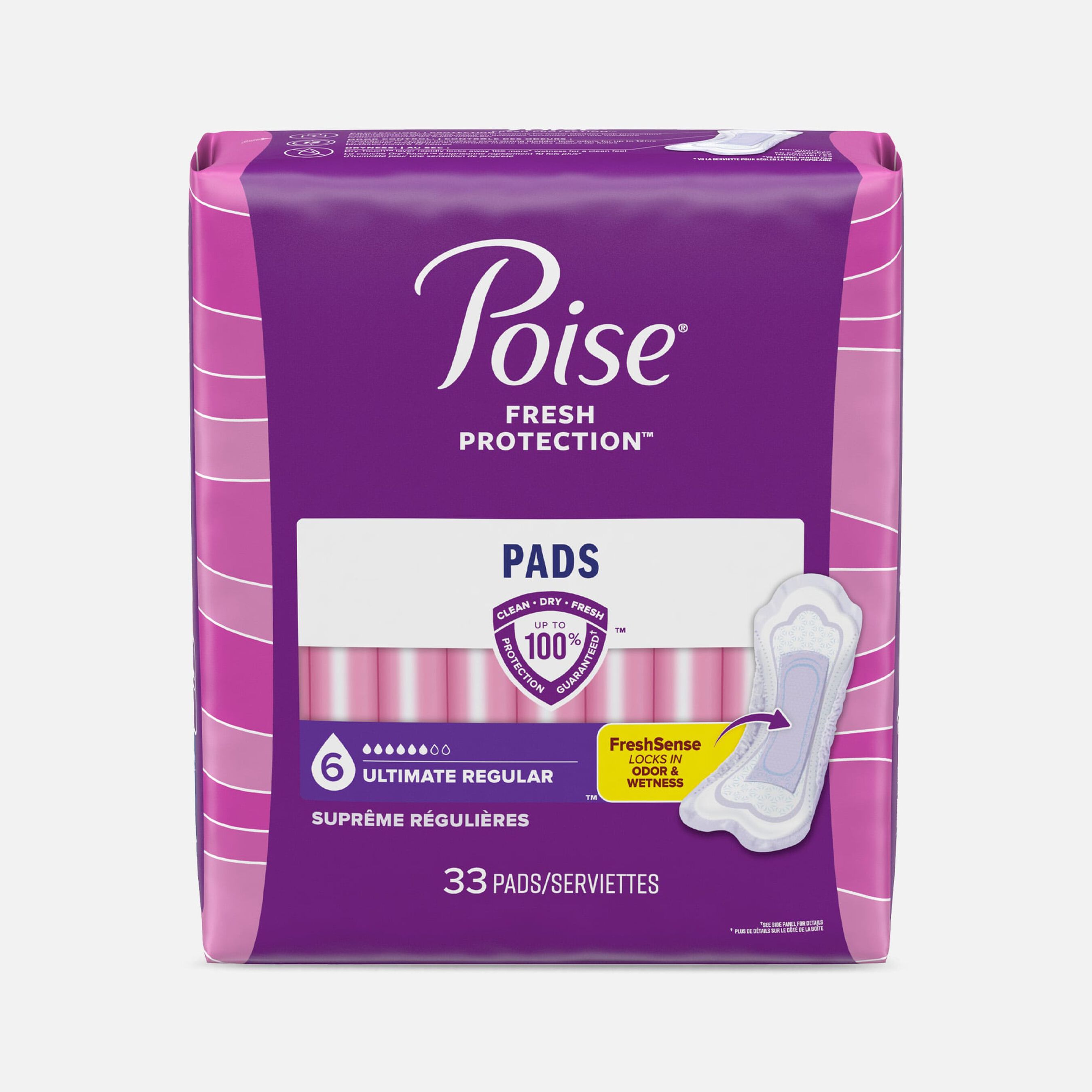 FSA Eligible Poise Incontinence Pads & Postpartum Incontinence Pads, 6