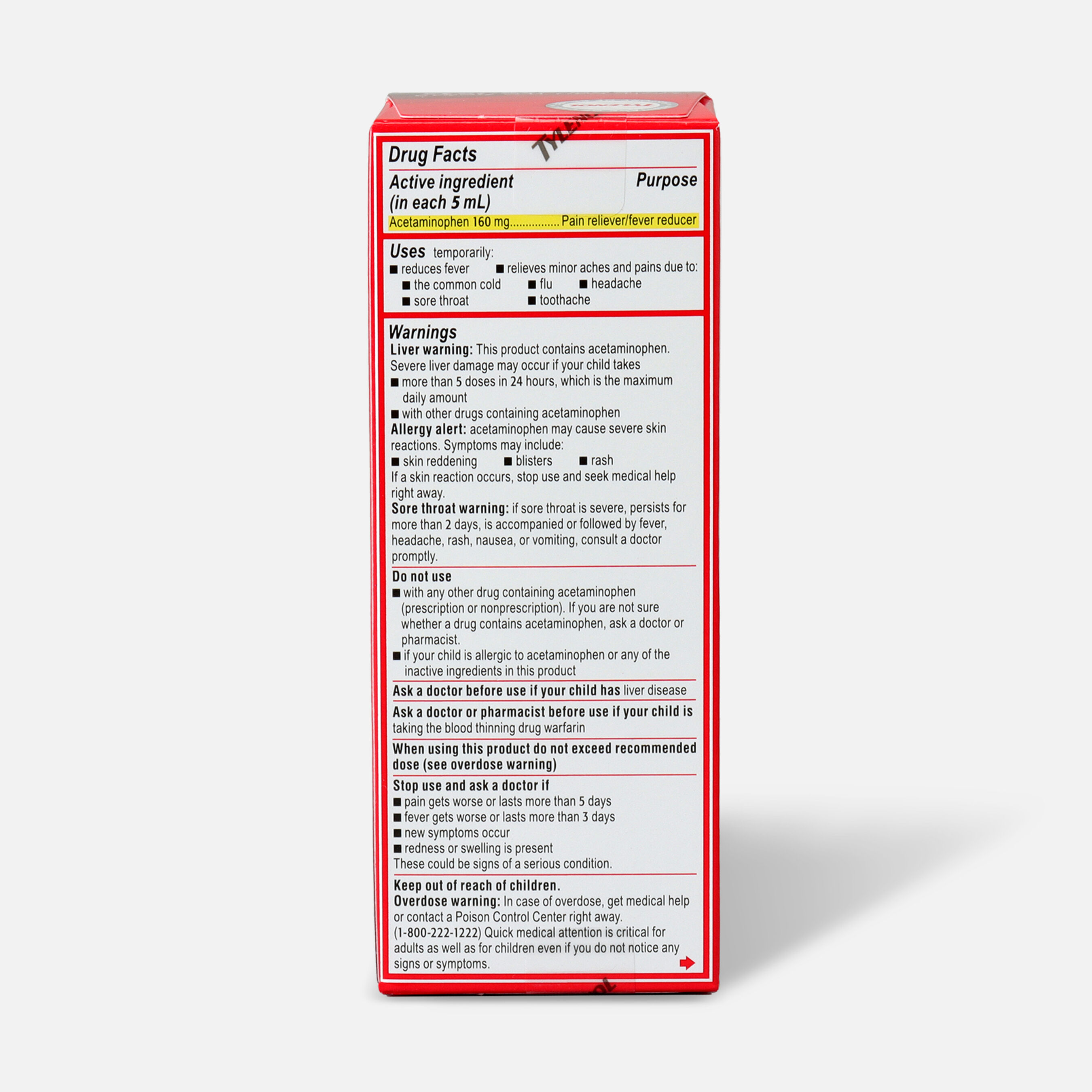 Children's Tylenol Fever Reducer & Pain Reliever, Ages 211, Grape