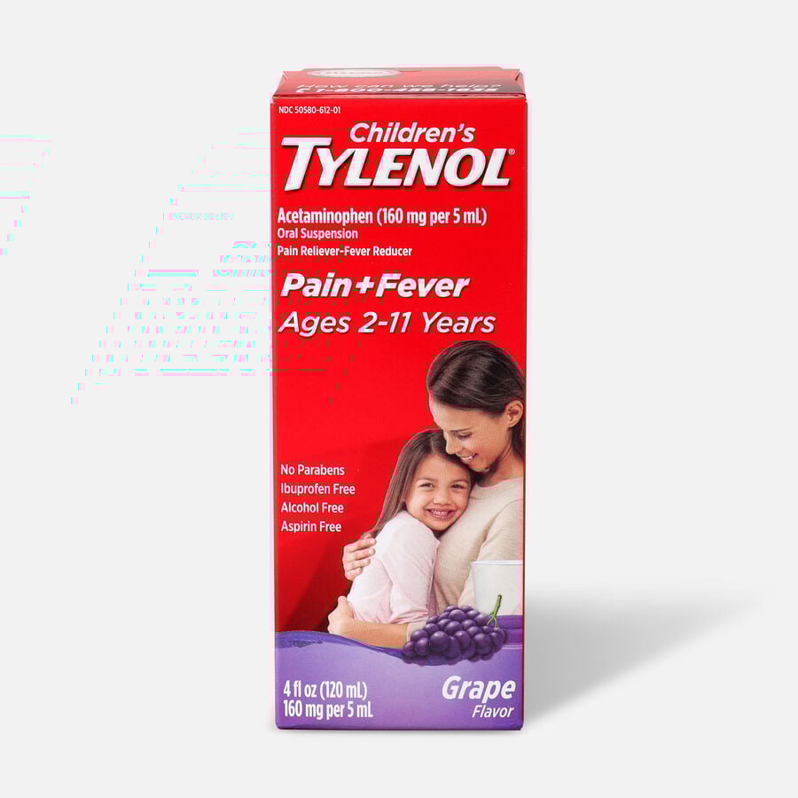 Children's Tylenol Fever Reducer & Pain Reliever, Ages 211, Grape