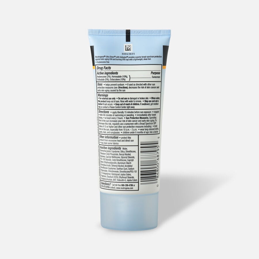 Neutrogena Ultra Sheer Dry-Touch Sunscreen, SPF 45, 3 oz., , large image number 1