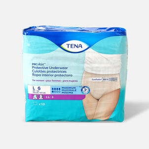 TENA ProSkin Protective Incontinence Underwear for Women Maximum Absorbency Large 18 Count