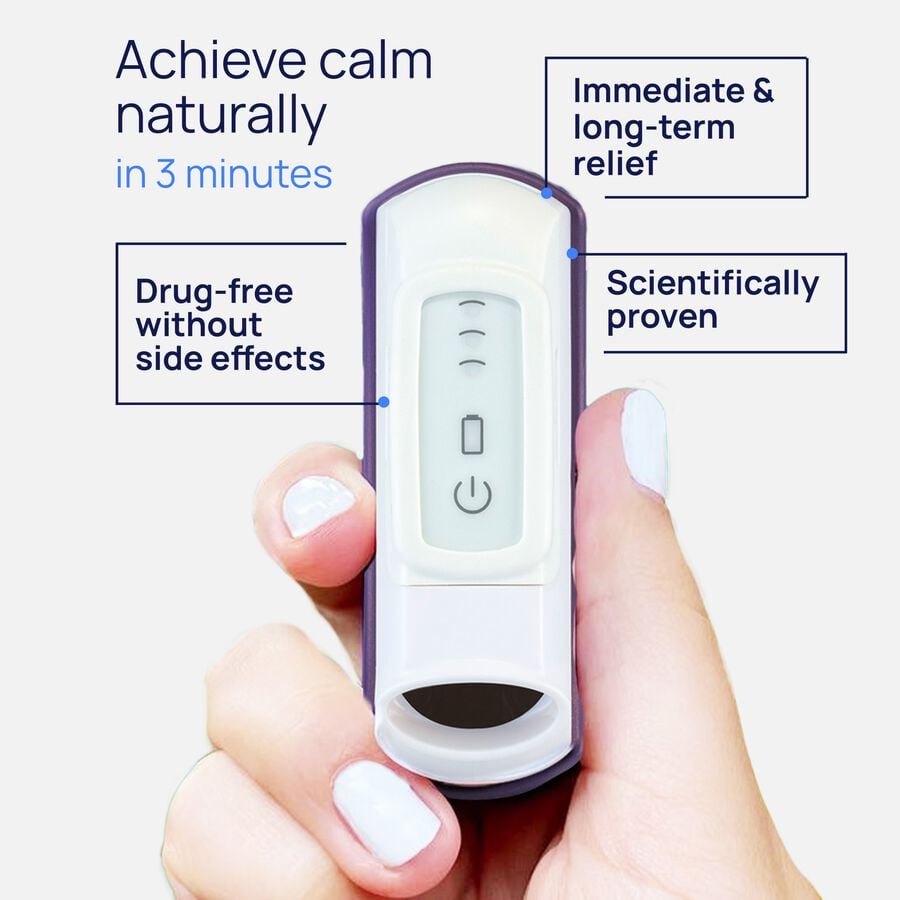CalmiGo Drug-Free and Clinically Validated Calming Device, Purple, Purple, large image number 1