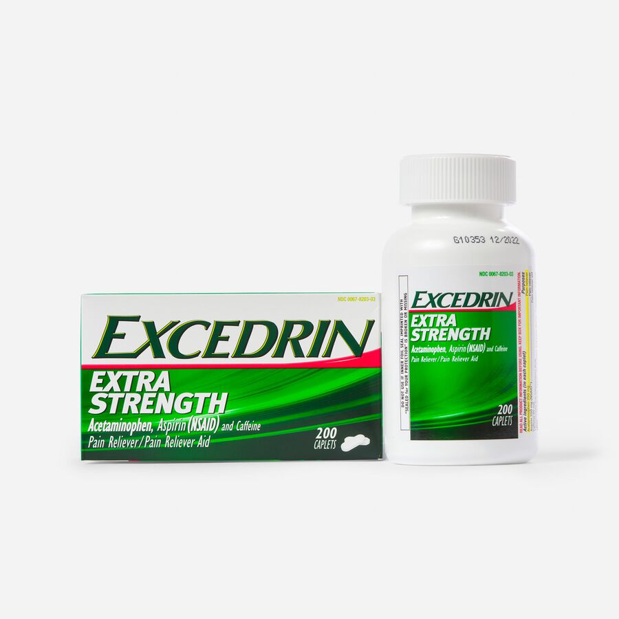 Excedrin Extra Strength Caplets, 200 ct., , large image number 0