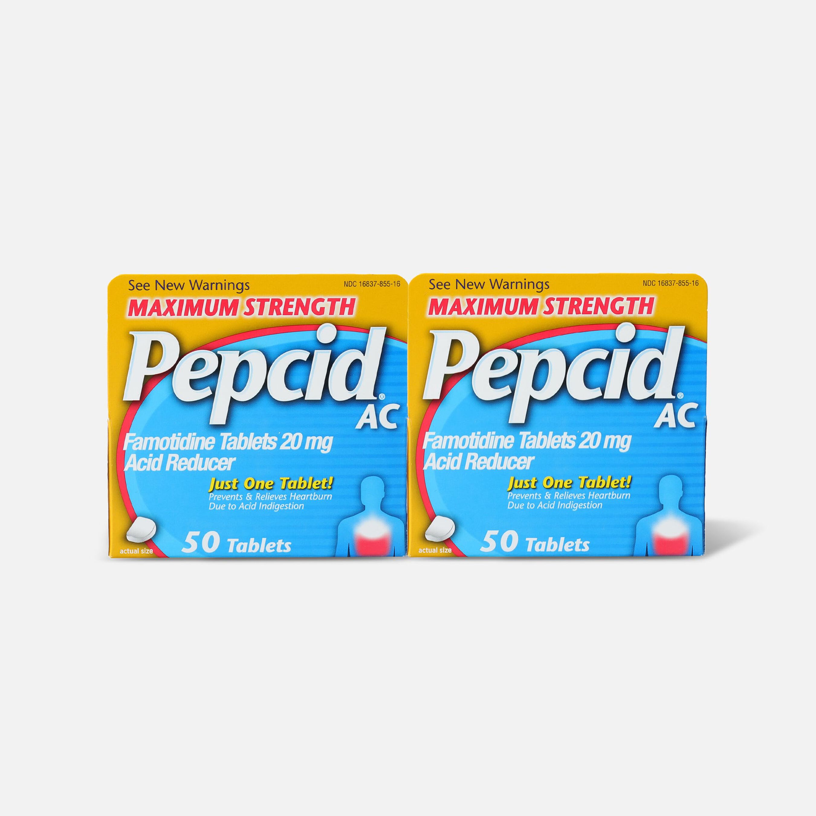 Maximum Strength PEPCID AC Tablet, 50 ct. (2Pack)