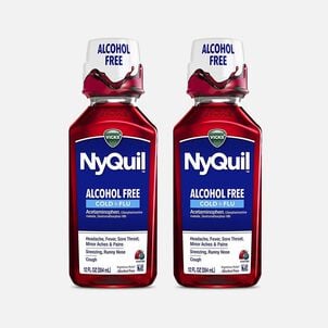 Vicks Nyquil Cold & Flu, Alcohol Free, 12 oz. (2-Pack)