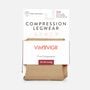 VIM & VIGR Solid Moisture-Wick Nylon Compression Socks, Cashew, S/M, 30-40 mmHg, , large image number 1