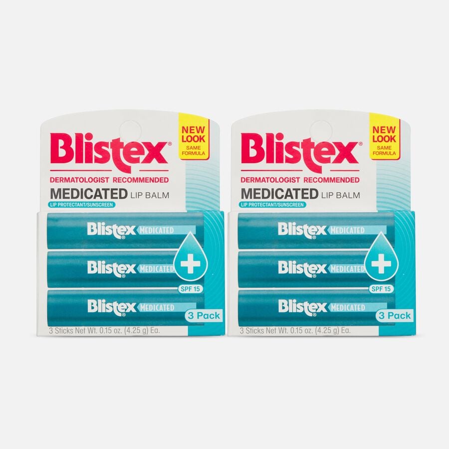 Blistex Medicated Lip Balm, SPF 15, 0.15 oz. (6-Pack), , large image number 0