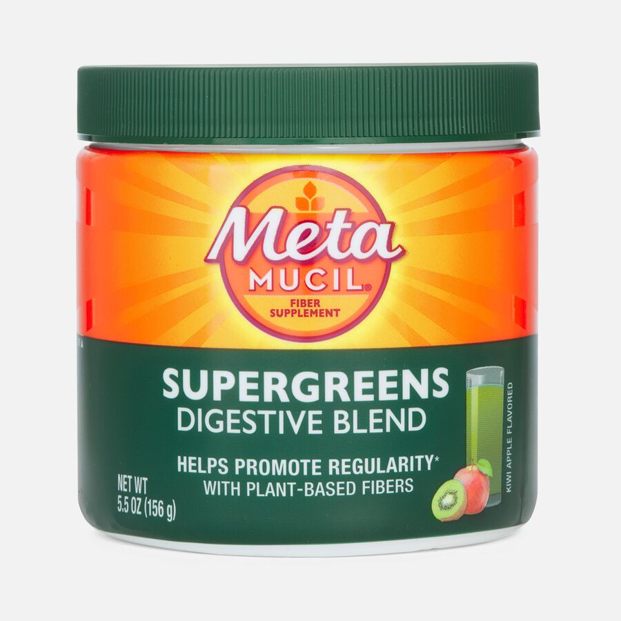 Metamucil SuperGreens Digestive Blend, Kiwi Apple, 5.5 oz., , large image number 0