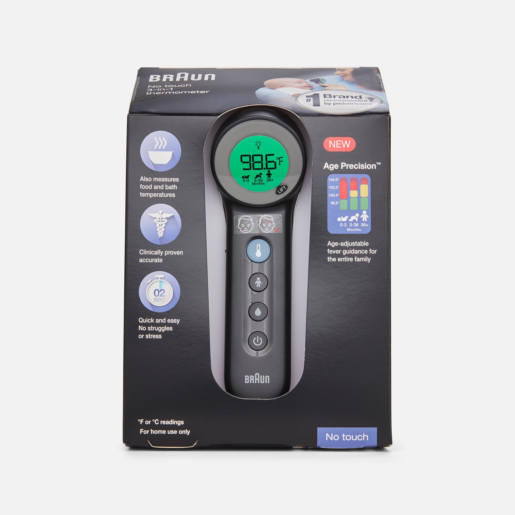 FSA Eligible Braun Sensian 7 Non-Contact 3-in-1 Thermometer | FSA