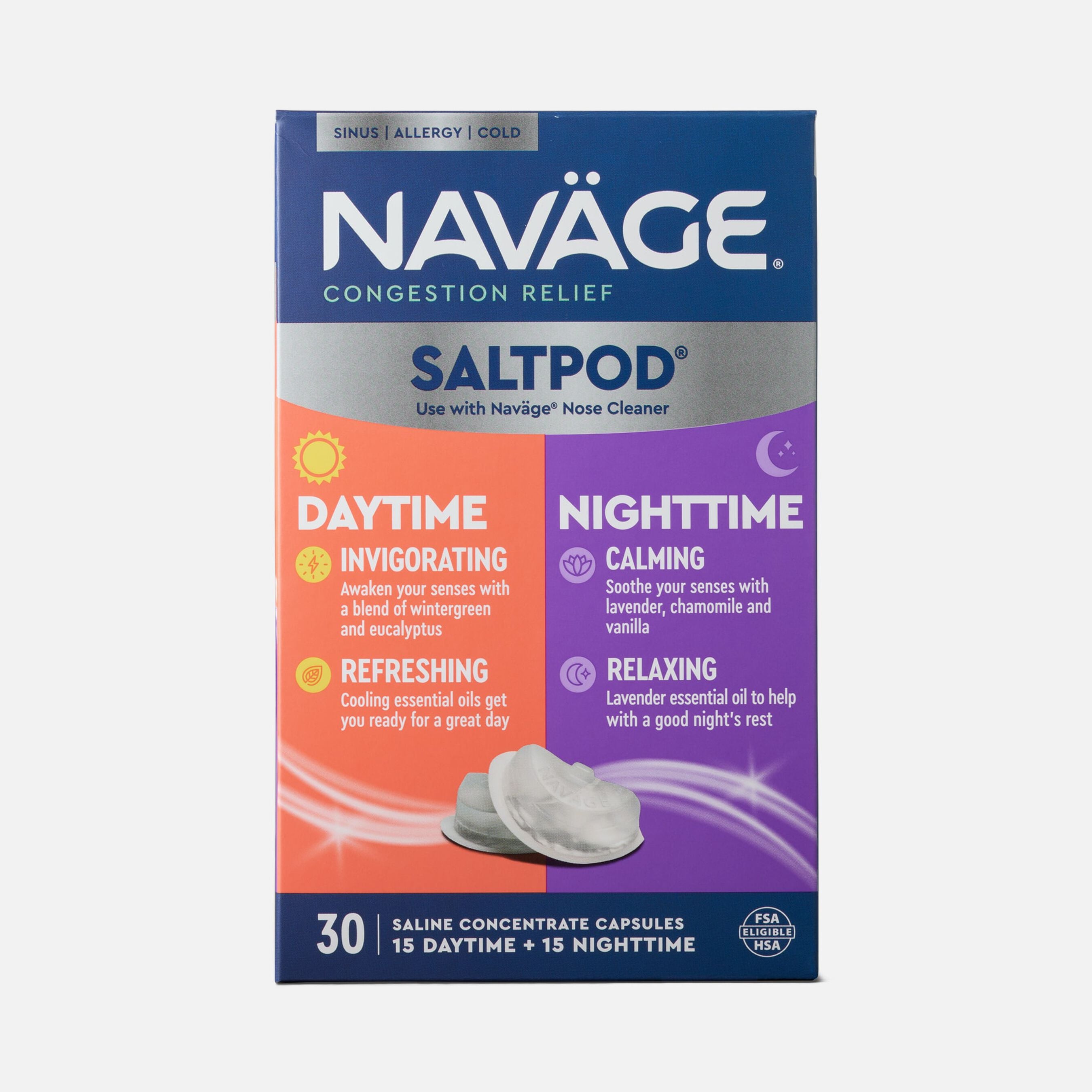 FSA Eligible Navage SaltPods Day & Night Combo Pack, 30 ct. | FSA Store