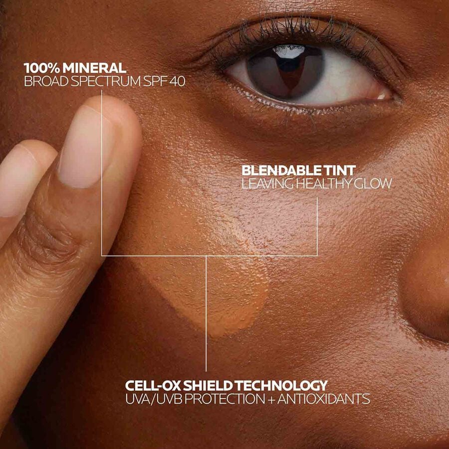 La Roche-Posay Anthelios Mineral Tinted Light Fluid Face Sunscreen, SPF 40, Deep, 1.7 fl oz., Deep, large image number 1