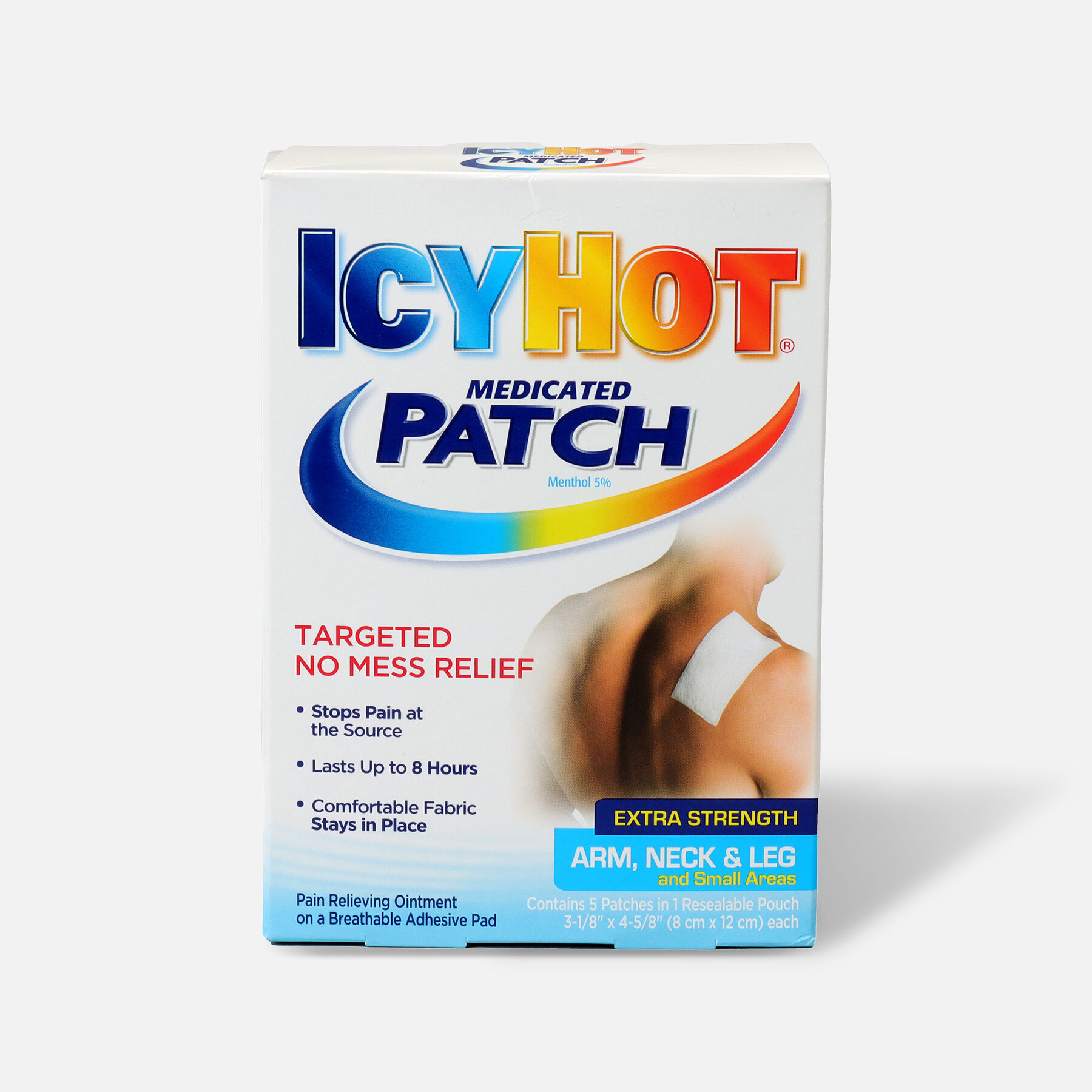 Icy Hot Extra Arms Neck Leg Patch, 5 ct.