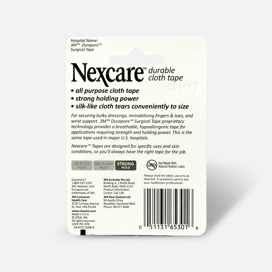 Nexcare Durable Cloth Tape, 1" x 10 yds, , large image number 1
