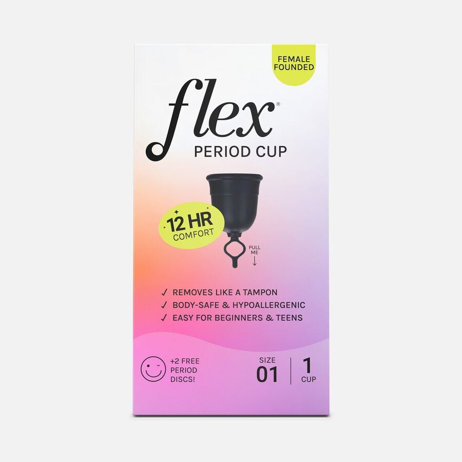 FLEX Menstrual Cup, SLIM Fit (includes 2 FREE Menstrual Discs), , large image number 0