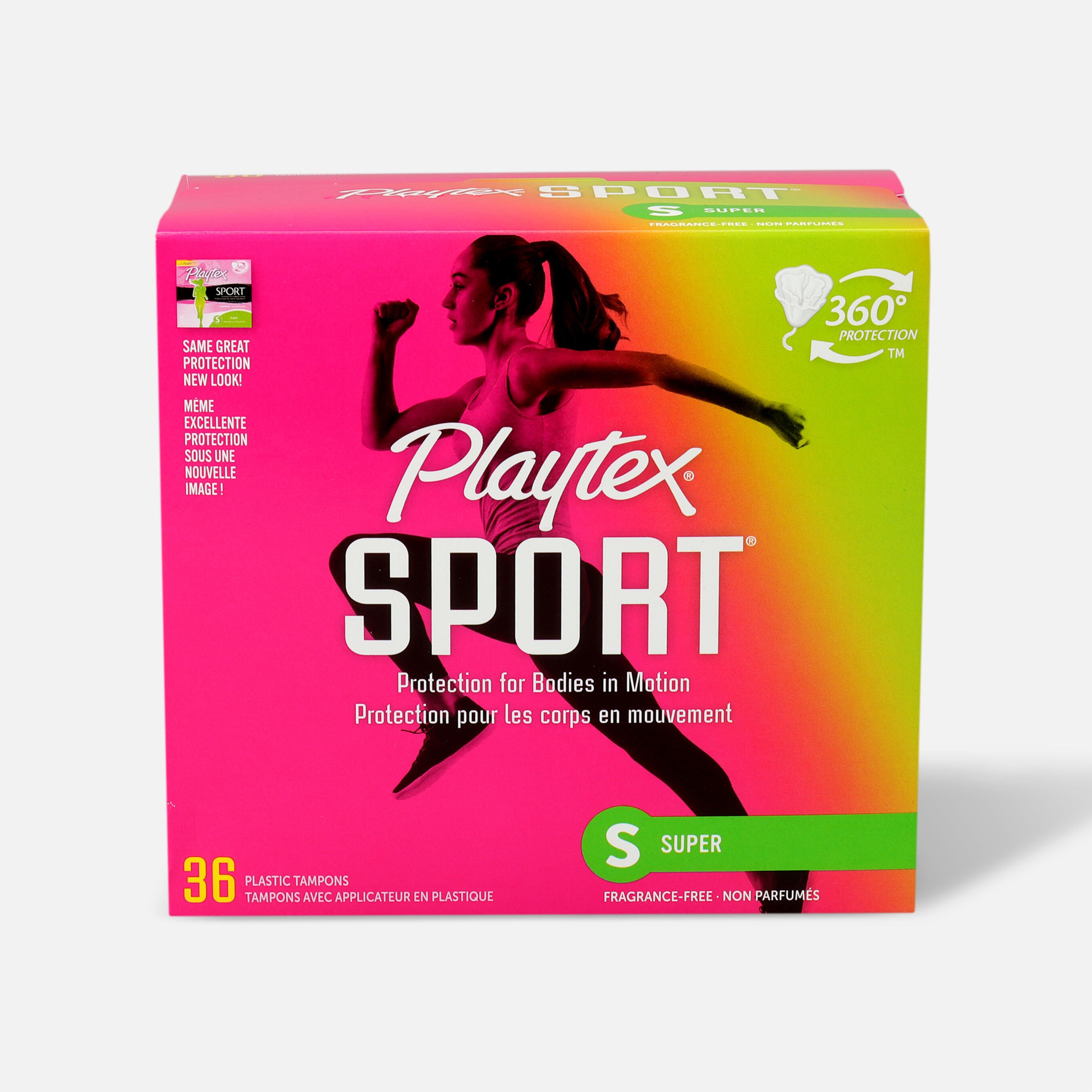 FSA Eligible Playtex Sport Super Tampons, Unscented, 36 ct. FSA Store