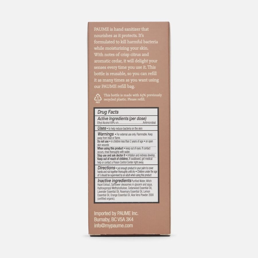 PAUME Hand Sanitizer Travel Bottle, 3 fl oz., , large image number 2