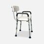 Essential Medical Deluxe Molded Shower Bench with Arms and Back, , large image number 0