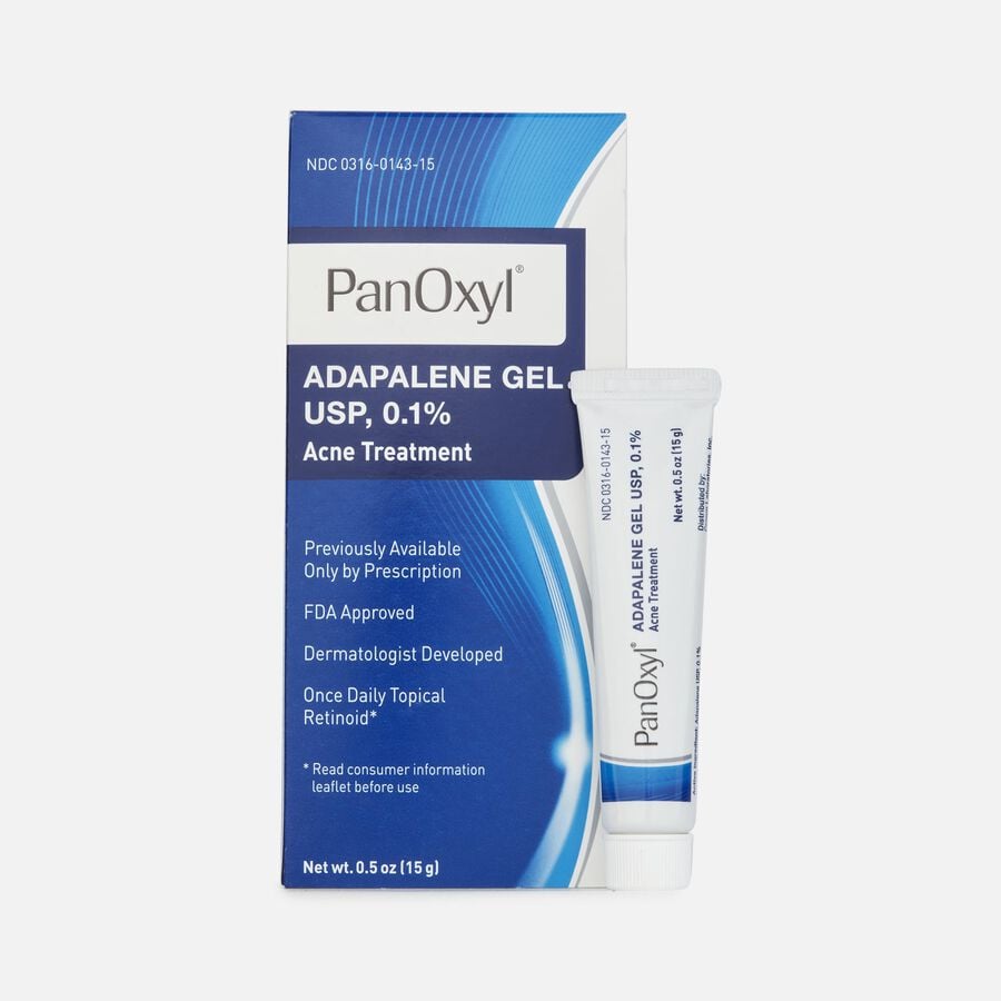 PanOxyl Adapalene 0.1% Leave-On Gel, 0.5 oz., , large image number 0