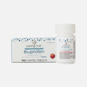 Caring Mill™ Ibuprofen Pain Reliever / Fever Reducer (NSAID) Brown Coated Tablets, 100 ct.