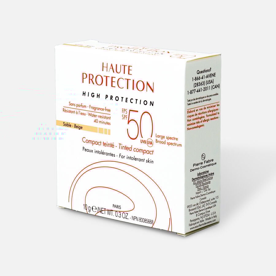 Av&egrave;ne Mineral High Protection Tinted Compact SPF 50, Beige, .3 oz., Beige, large image number 1