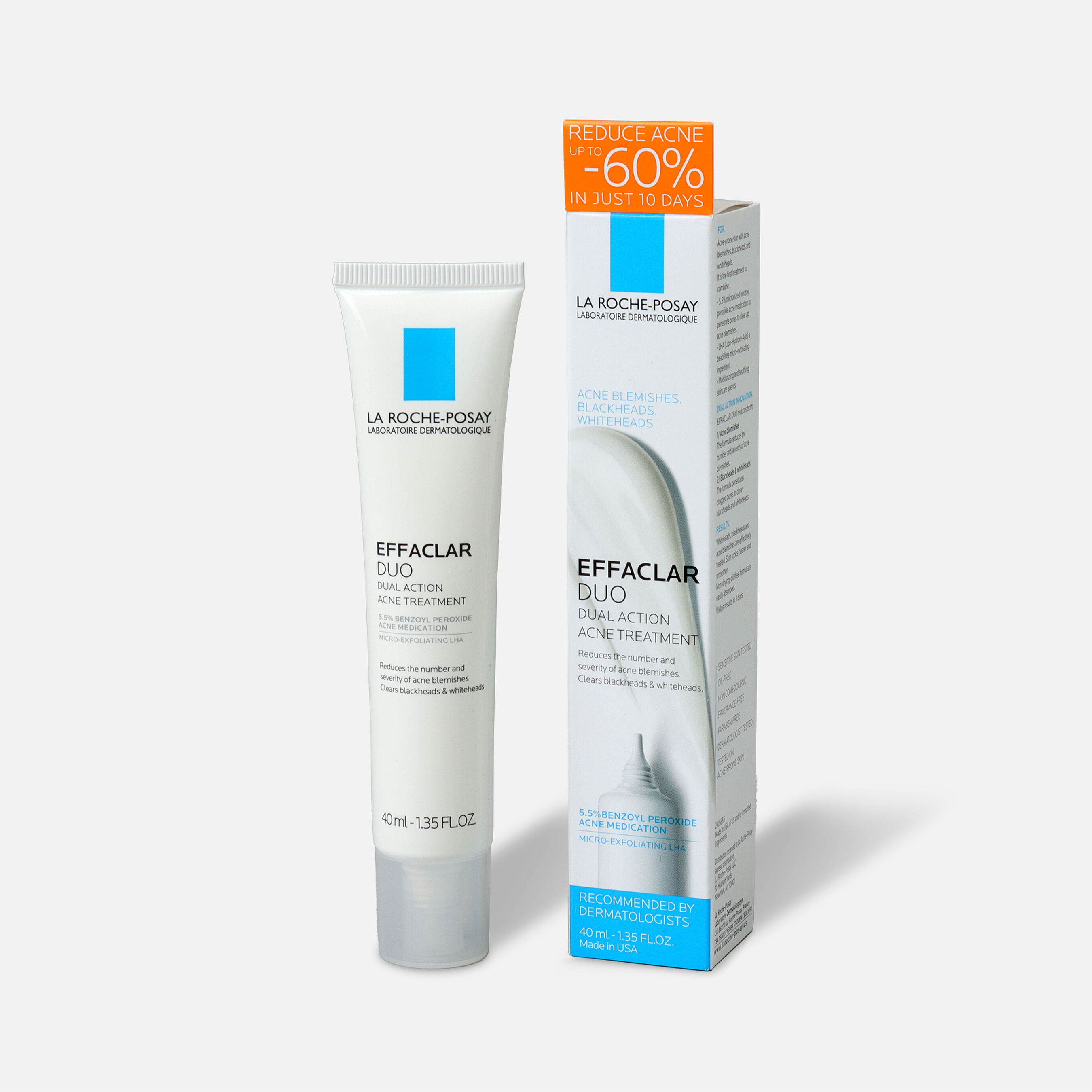 La Roche-Posay Effaclar Duo Acne Treatment with Benzoyl Peroxide