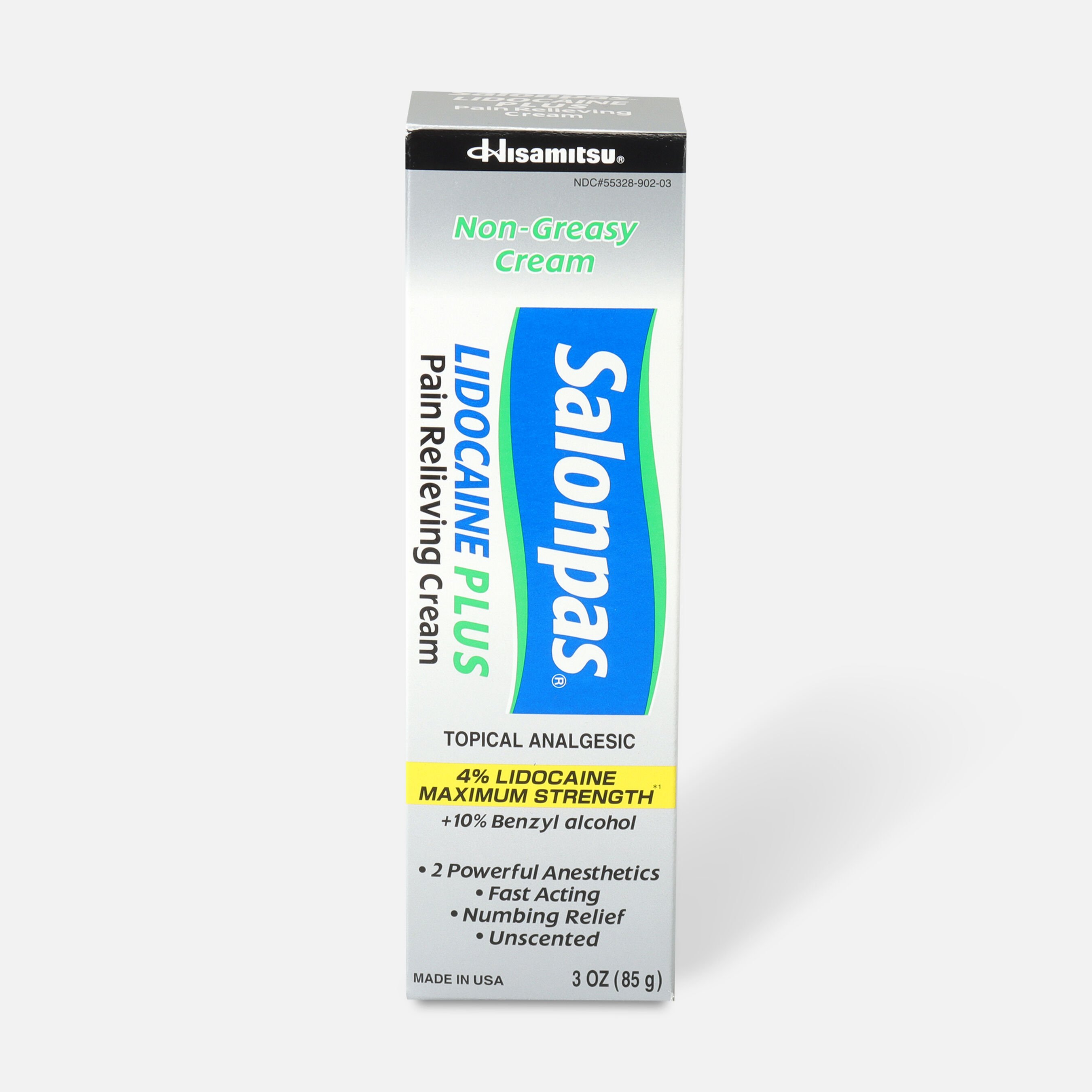 FSA Eligible Salonpas Lidocaine Plus Cream, 3 oz. FSA Store